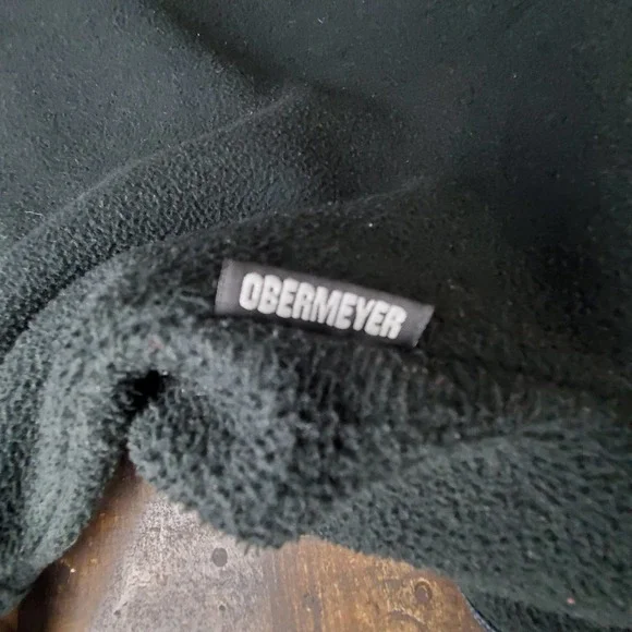 Obermeyer vintage fleece embroidered pullover women's large black - Picture 9 of 13